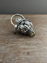 Load image into Gallery viewer, Vintage crystal and citrine dragon egg medallion