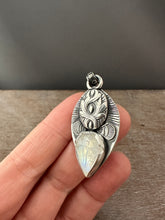 Load image into Gallery viewer, Carved moonstone medallion