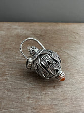 Load image into Gallery viewer, Vintage crystal and carnelian dragon egg medallion