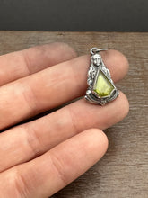 Load image into Gallery viewer, Solid Silver Mysterious Woman Pendant with Sphene
