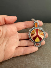 Load image into Gallery viewer, Cloisonné glass enamel with kyanite and andesine