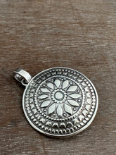 Load image into Gallery viewer, Silver fish parable pendant with abalone