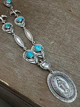 Load image into Gallery viewer, Miraculous Medal and Turquoise necklace