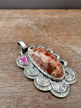 Load image into Gallery viewer, A Unique Cobalto Calcite with a garnet accent