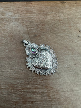 Load image into Gallery viewer, Mystic topaz Sacred Heart pendant