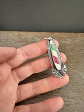 Load image into Gallery viewer, Winged candy cane pendant