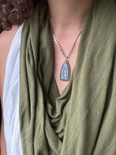Load image into Gallery viewer, Large Kyanite cathedral window pendant