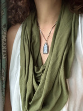 Load image into Gallery viewer, Large Kyanite cathedral window pendant