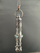 Load image into Gallery viewer, Handmade Bell and Birds Tassel with Vintage Swarovski Crystal