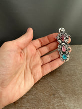 Load image into Gallery viewer, Multi stone pendant with a Winza Sapphire, Tourmaline, Kyanite, Garnets, and a Pearl