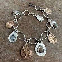 Load image into Gallery viewer, Handmade bracelet with 9 charms