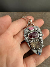 Load image into Gallery viewer, Cacoxentite multi stone pendant