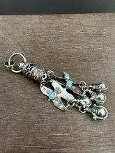 Load image into Gallery viewer, Handmade Bell and Birds Tassel with Vintage Swarovski Crystal