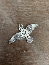 Load image into Gallery viewer, Large stamped bird pendant
