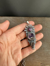 Load image into Gallery viewer, Melody Stone and Ruby Pendant