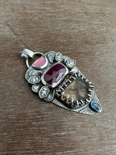 Load image into Gallery viewer, Cacoxentite multi stone pendant