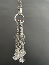 Load image into Gallery viewer, Handmade herkimer crystal Tassel with carnealian