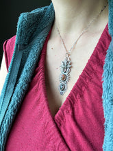 Load image into Gallery viewer, Multi stone pendant with Tourmaline, Opal, Mystic Topaz, and Amethyst