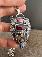 Load image into Gallery viewer, Cacoxentite multi stone pendant