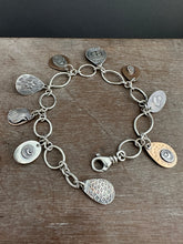 Load image into Gallery viewer, Handmade bracelet with 9 charms