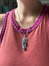 Load image into Gallery viewer, Melody Stone and Ruby Pendant