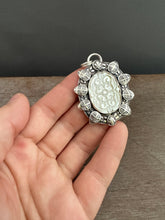 Load image into Gallery viewer, Carved Mother of Pearl pendant 3