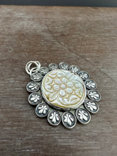 Load image into Gallery viewer, Carved Mother of Pearl pendant 2