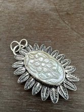 Load image into Gallery viewer, Carved Mother of Pearl pendant