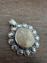 Load image into Gallery viewer, Fossilized Sand Dollar Pendant