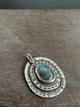 Load image into Gallery viewer, Labradorite layered pendant