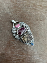 Load image into Gallery viewer, Cacoxentite multi stone pendant
