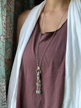 Load image into Gallery viewer, Handmade Bell and Birds Tassel with Vintage Swarovski Crystal