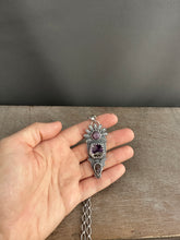 Load image into Gallery viewer, Melody Stone and Ruby Pendant