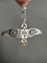 Load image into Gallery viewer, Large stamped bird pendant