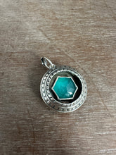 Load image into Gallery viewer, Amazonite double sided pendant.