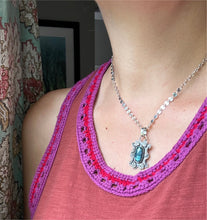 Load image into Gallery viewer, Moss kyanite small pendant