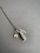 Load image into Gallery viewer, Pyrite in quartz and dendritic agate charms