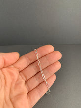 Load image into Gallery viewer, Add a chain to a necklace, medium 3.2mm elongated link shiny silver chain