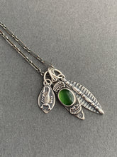 Load image into Gallery viewer, Serpentine scorpion charm necklace