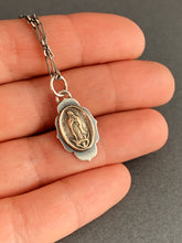Load image into Gallery viewer, Our Lady of Guadeloupe bronze and silver single charm