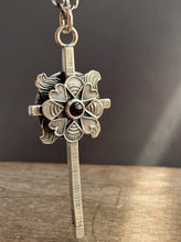 Load image into Gallery viewer, Large garnet cross