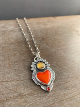 Load image into Gallery viewer, Roserita sacred heart pendant