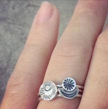 Load image into Gallery viewer, Set of three Stacking Celestial rings