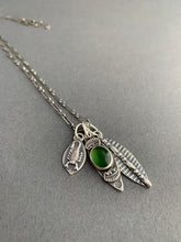 Load image into Gallery viewer, Serpentine scorpion charm necklace