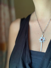 Load image into Gallery viewer, Large garnet cross