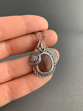 Load image into Gallery viewer, Sapphire with two silver charms