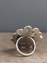 Load image into Gallery viewer, Large sapphire and kyanite statement ring Size 7.5