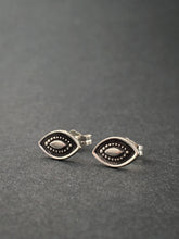 Load image into Gallery viewer, Sterling silver eye stud earrings