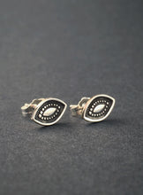 Load image into Gallery viewer, Sterling silver eye stud earrings