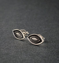 Load image into Gallery viewer, Sterling silver eye stud earrings